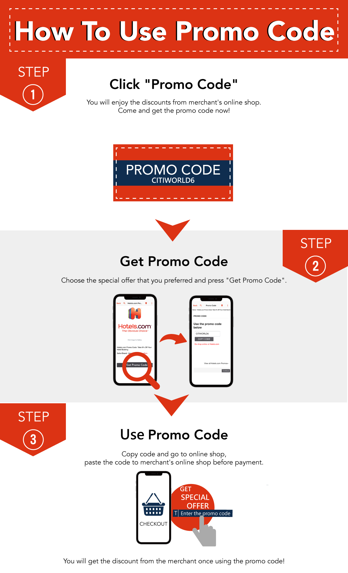 How to use PROMO CODE